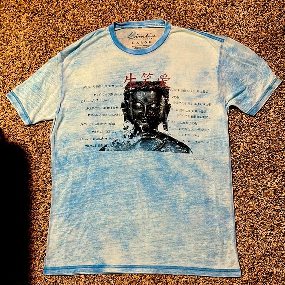 Kinetix Other - Nwot. Kinetix Blue Short Sleeve Tee with Artistic Graphic. Size L.